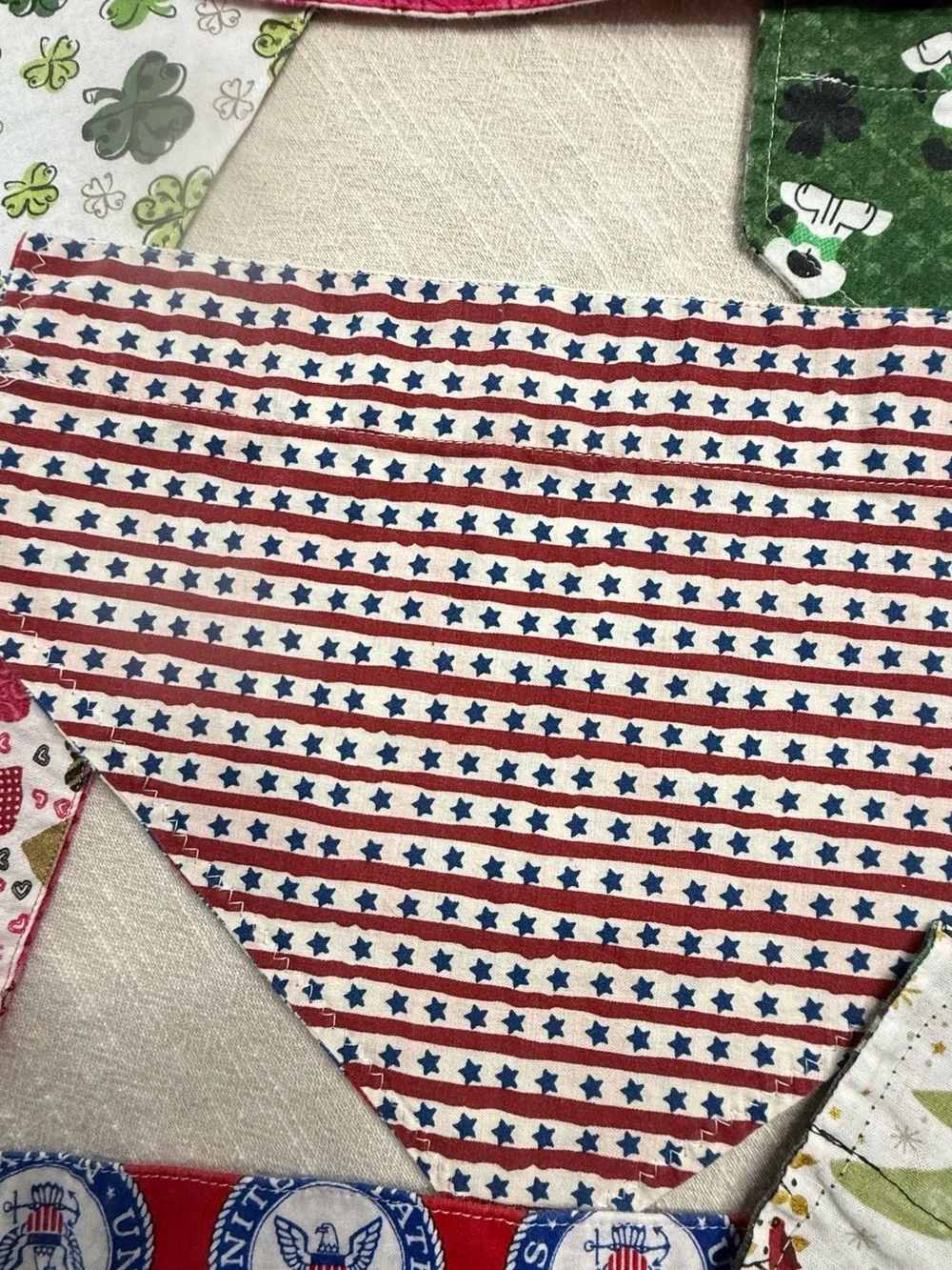 7 total assorted dog bandanas -  Holiday Themed